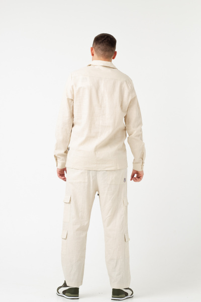 Брюки J.B4 (Just Before) прямые с карманами бежевые