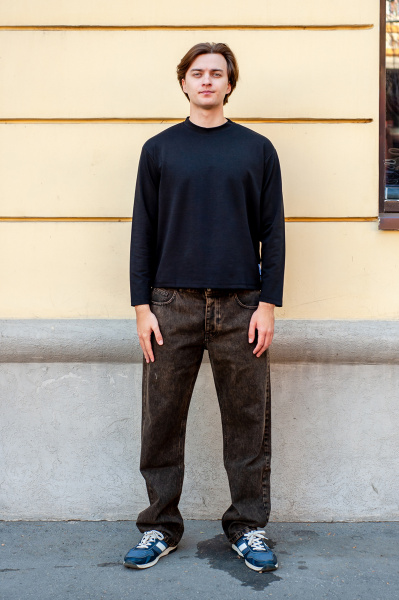Лонгслив J.B4 (Just Before) черный
