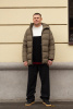 Пуховик IGOR PLAXA (CCSS) цвета хаки, короткий, зимний