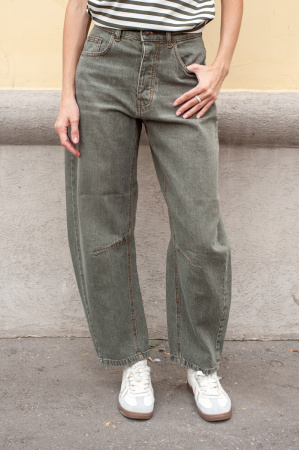 Джинсы J.B4 (Just Before) укороченные серого цвета