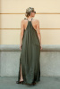 Платье La fee зеленого цвета, длинное