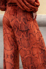 Спортивный костюм J.B4 (Just Before) оранжевого цвета со змеиным принтом