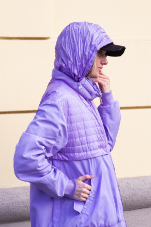 Куртка Diego-M фиолетового цвета демисезонная